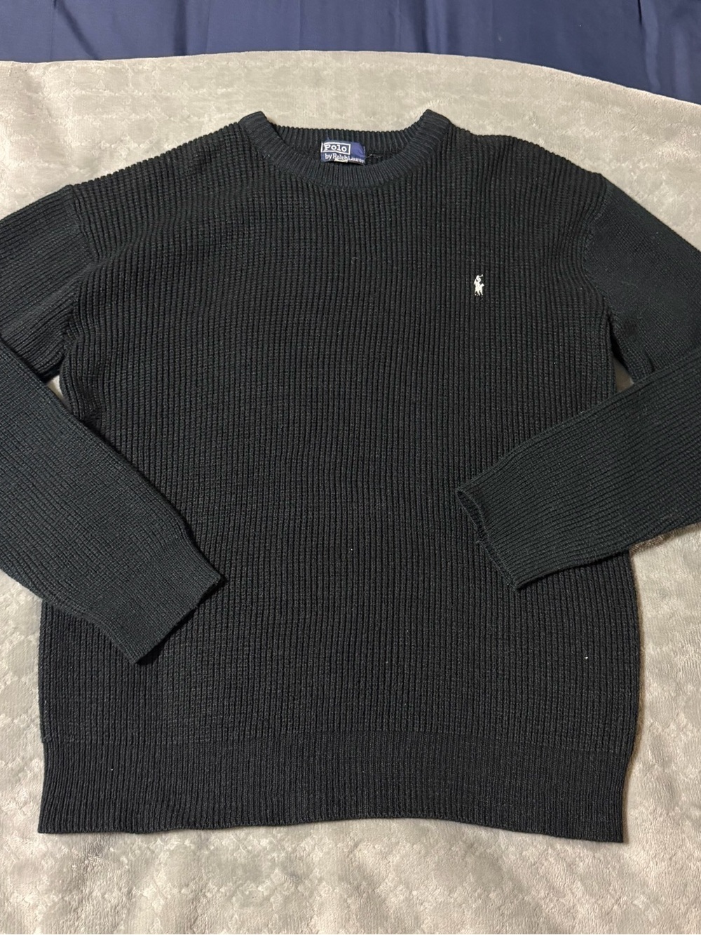 Men’s Polo by Ralph Lauren Men’s Dark Blue Crewneck Knit Sweater